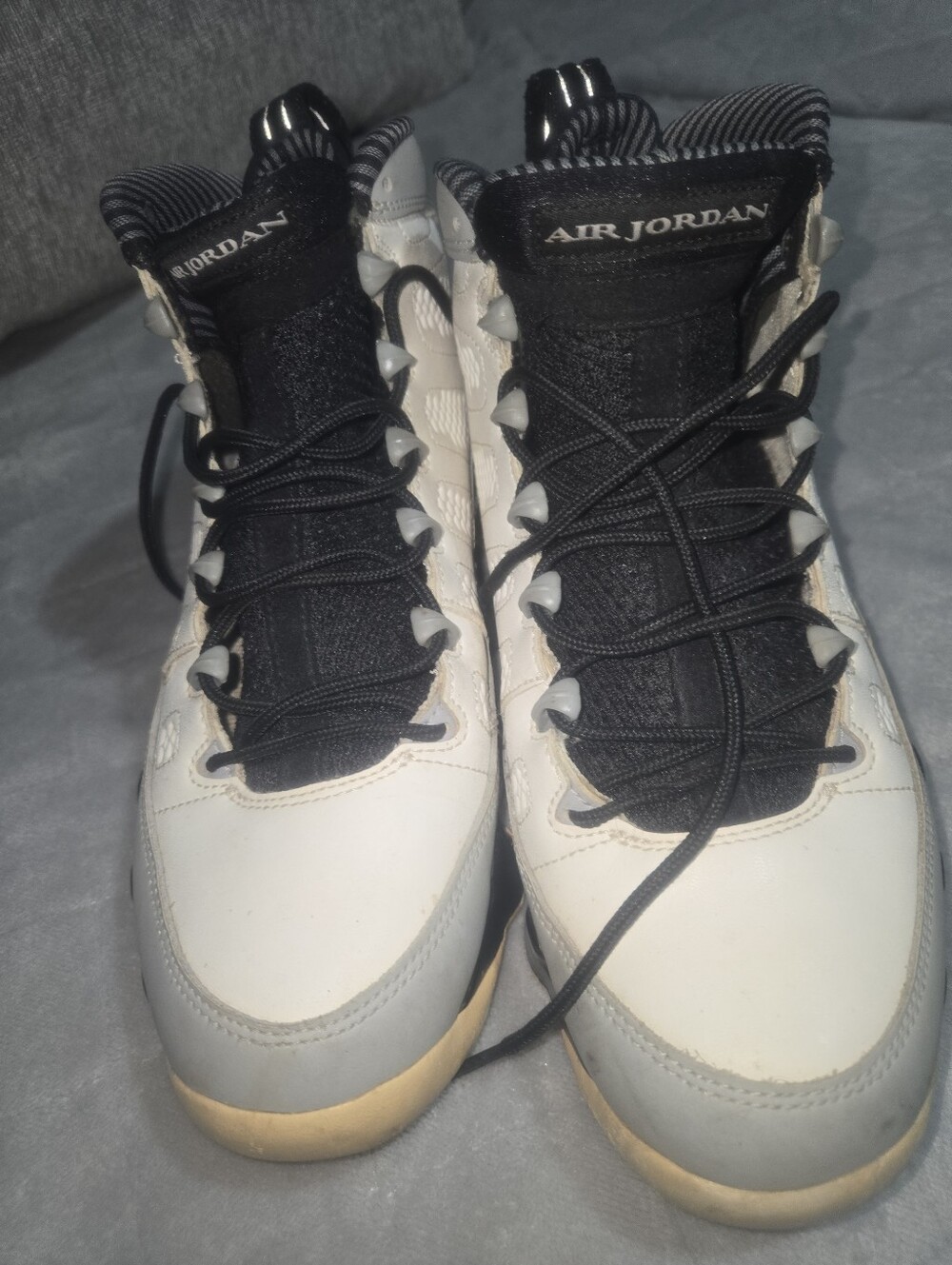 Jordan Men’s White, Black and Gray High-Top Sneakers